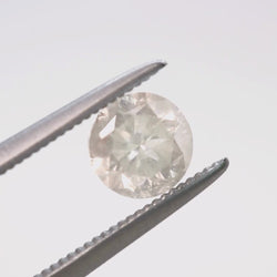 0.75 Carat Round Misty White Celestial Diamond for Custom Work - Inventory Code MWR075