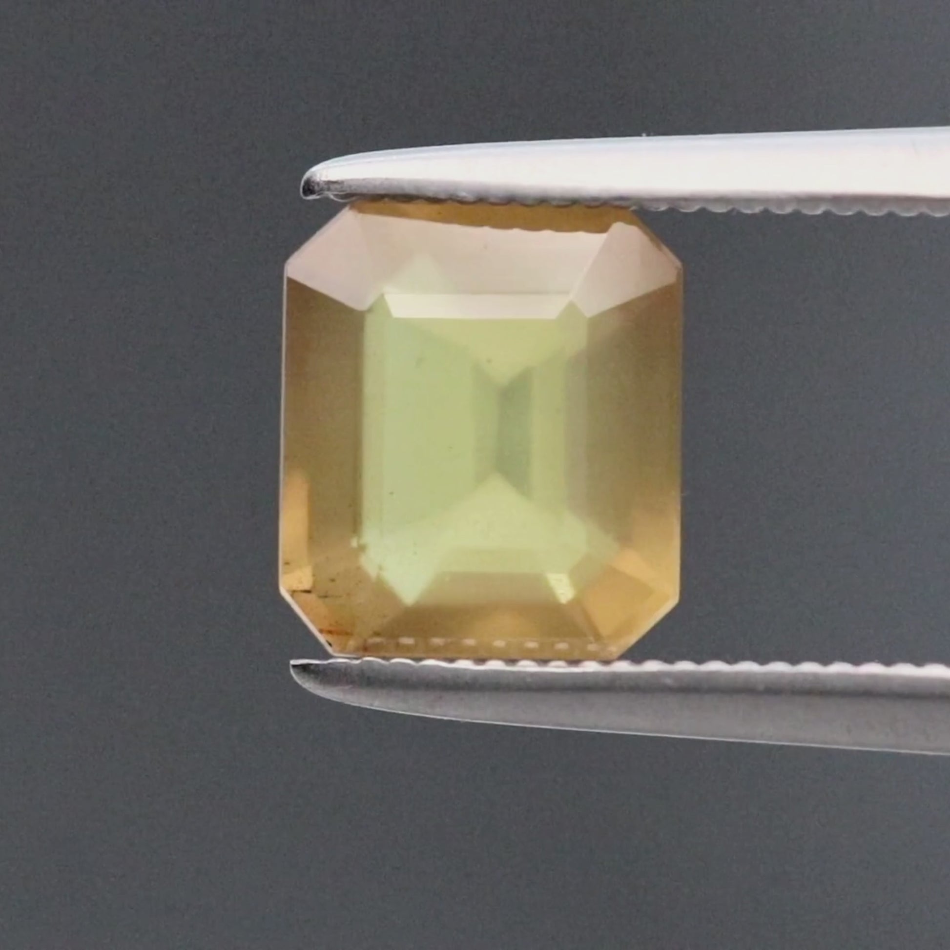 1.89 Carat Yellow-Orange Emerald Cut Sapphire for Custom Work - Inventory Code OES189