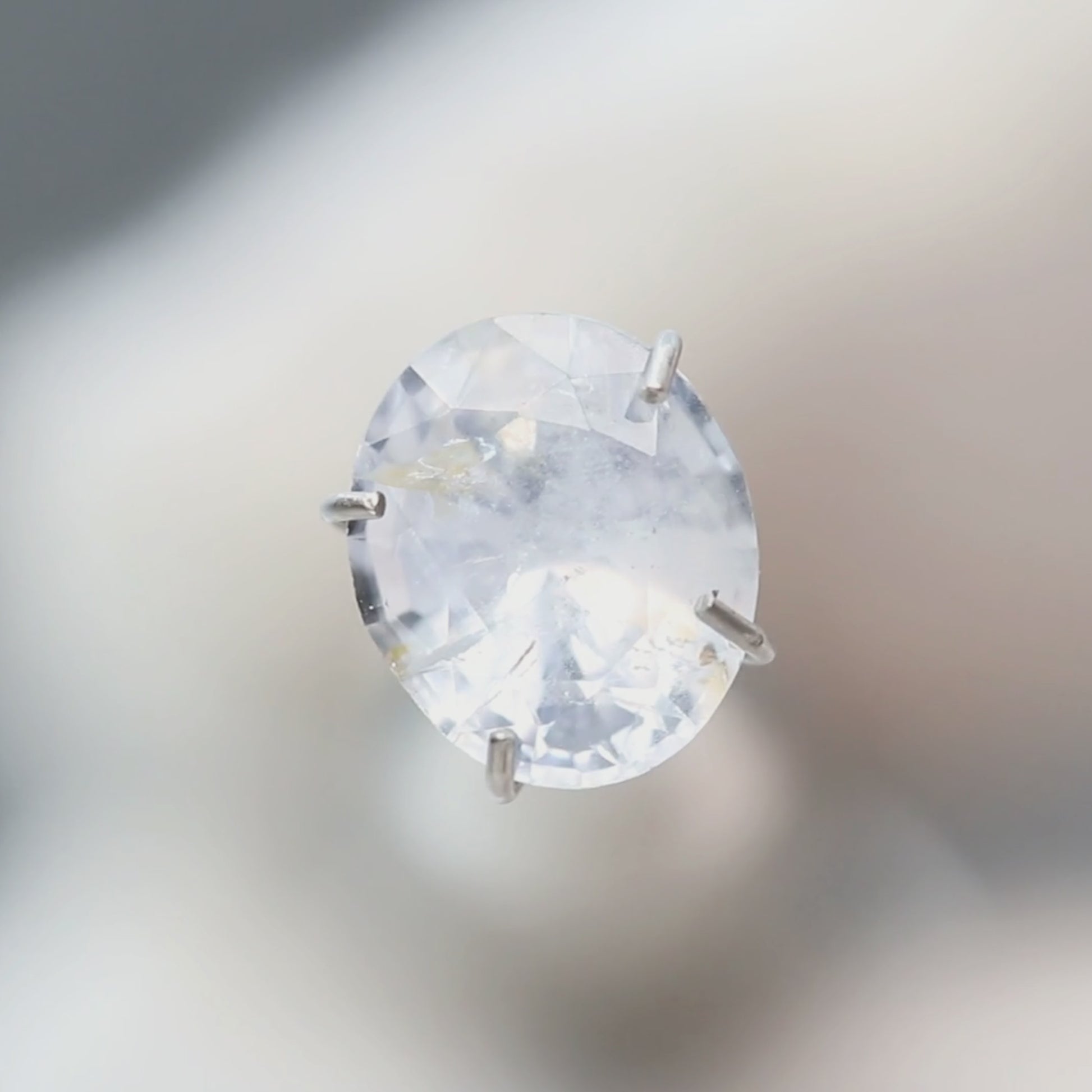 1.90 Carat Clear Blue Oval Sapphire for Custom Work - Inventory Code OCS190