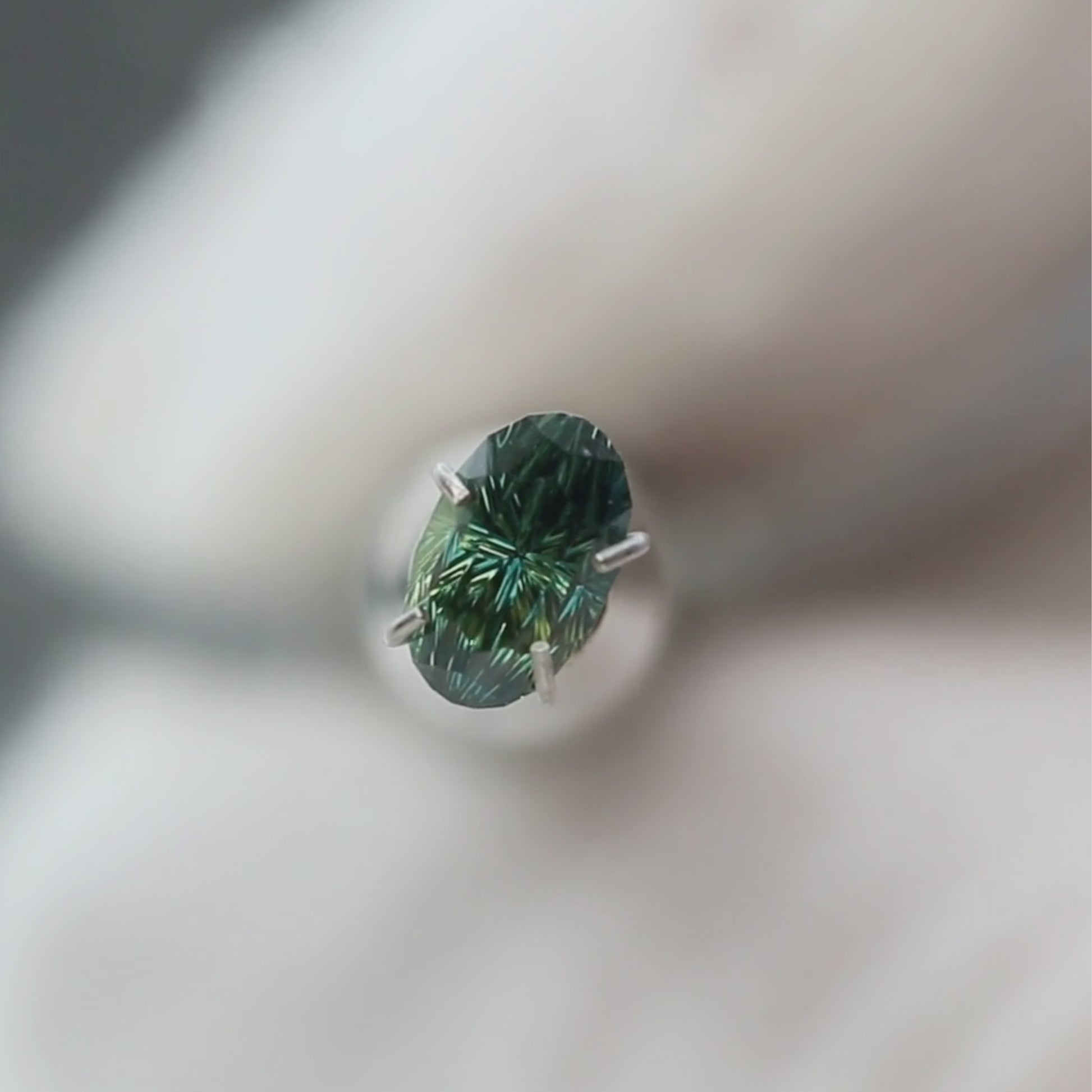 1.12 Carat Australian John Dyer Starbrite Parti Oval Sapphire for Custom Work - Inventory Code BCOS112