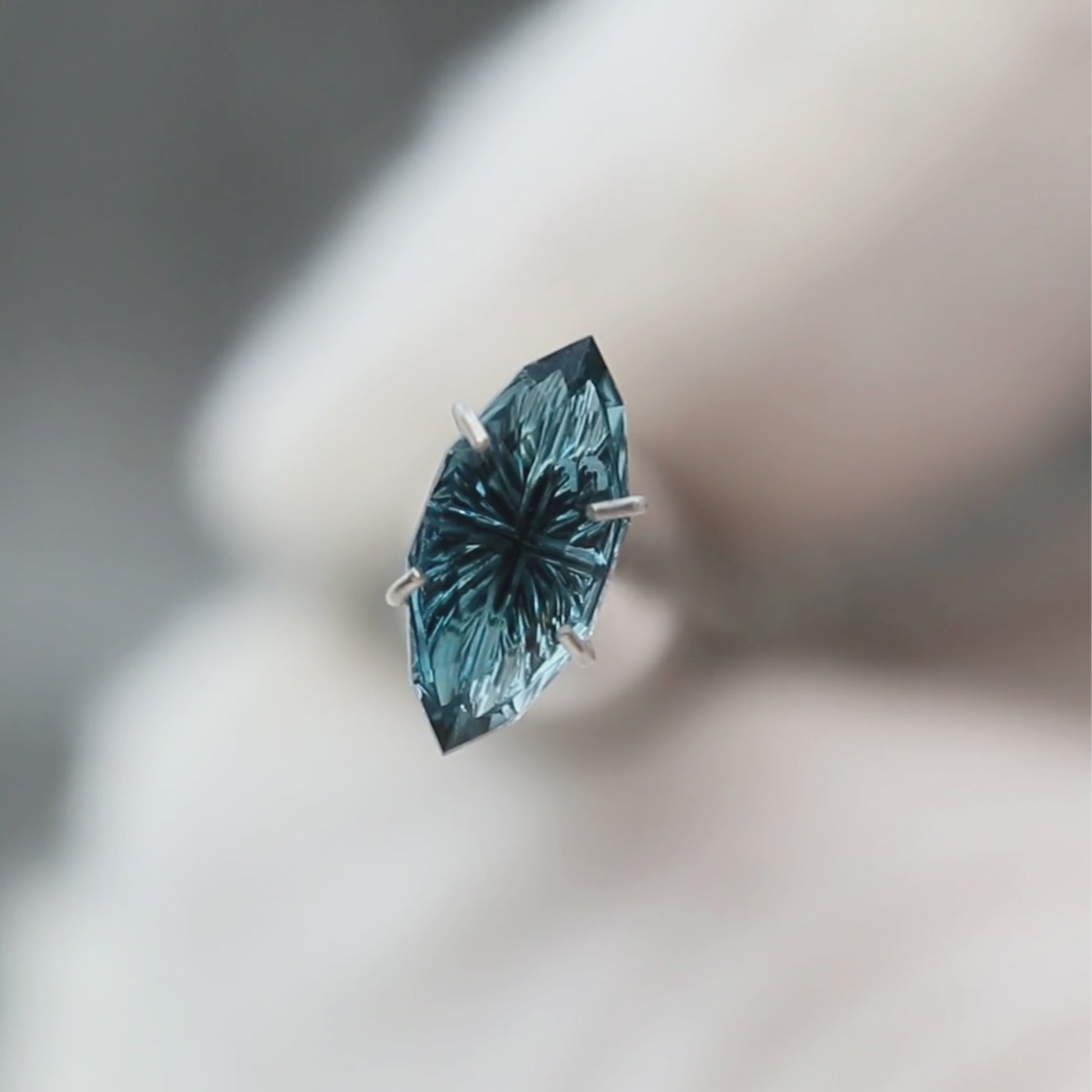 1.15 Carat Fantasy Cut Blue Marquise Sapphire for Custom Work - Inventory Code BMS115