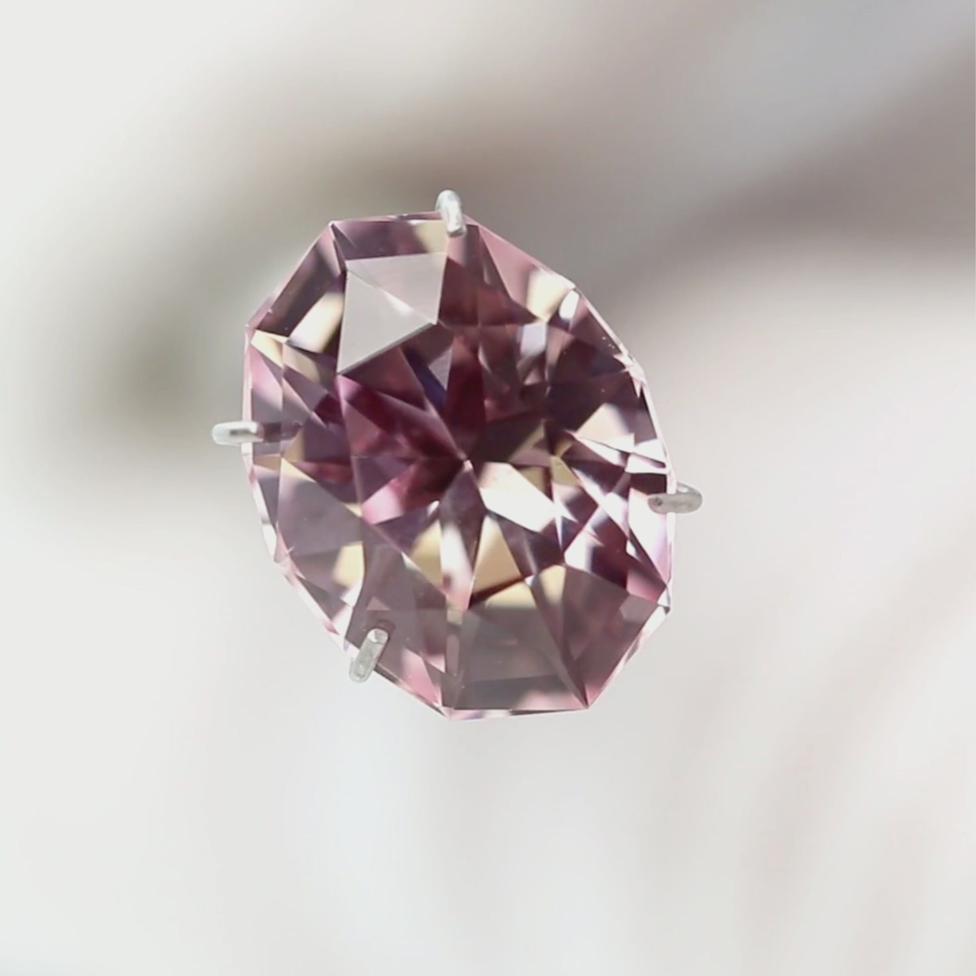 5.26 Carat Pink Geometric Oval Lab Grown Sapphire for Custom Work - Inventory Code LGPS526