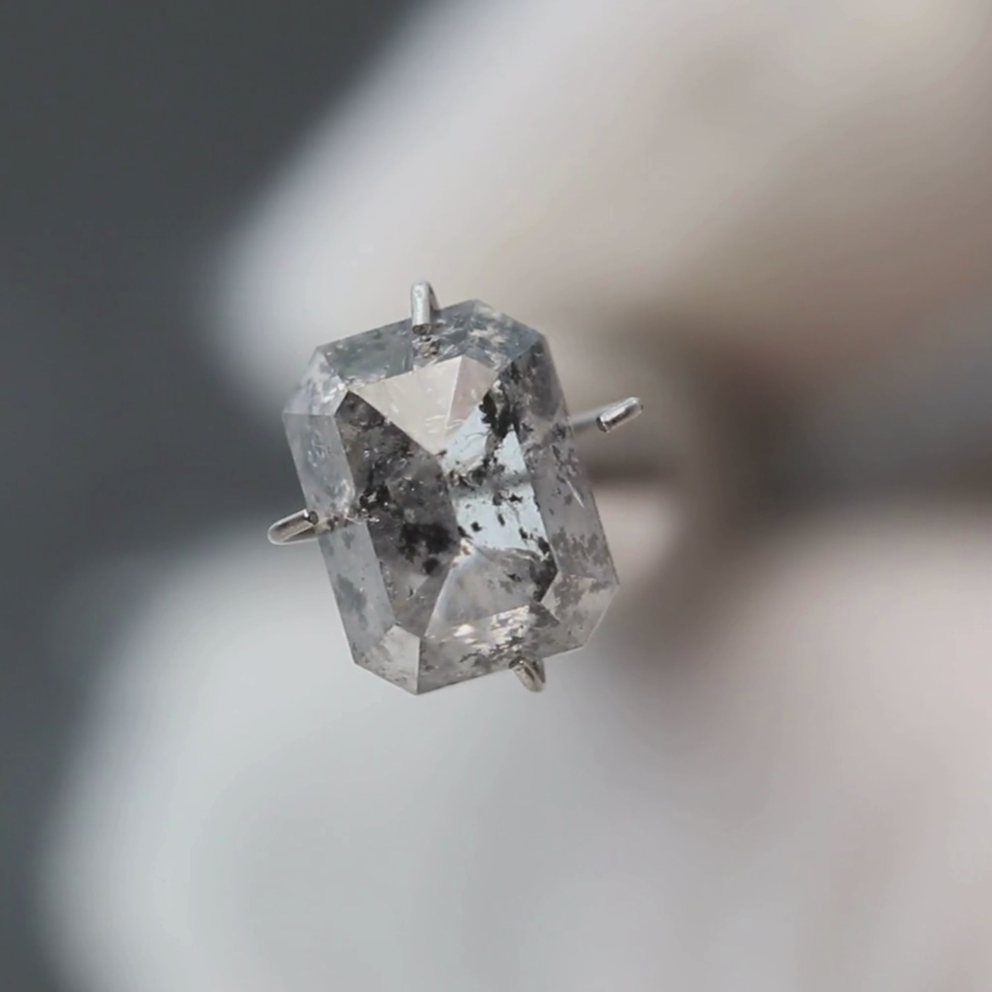 2.91 Carat Dark and Clear Emerald Cut Diamond for Custom Work - Inventory Code DCE291