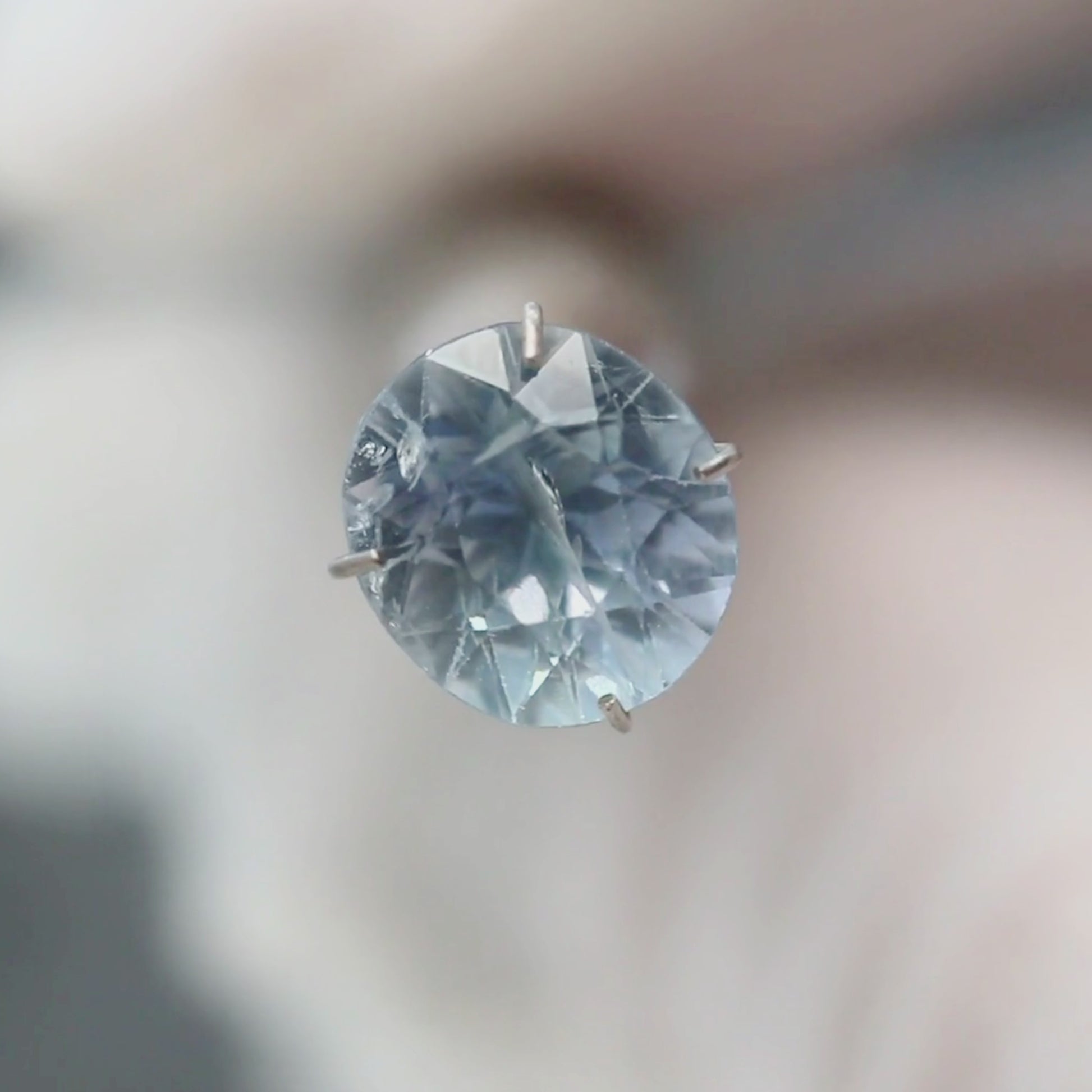 3.35 Carat Oval Icy Blue Sapphire for Custom Work - Inventory Code BOS335