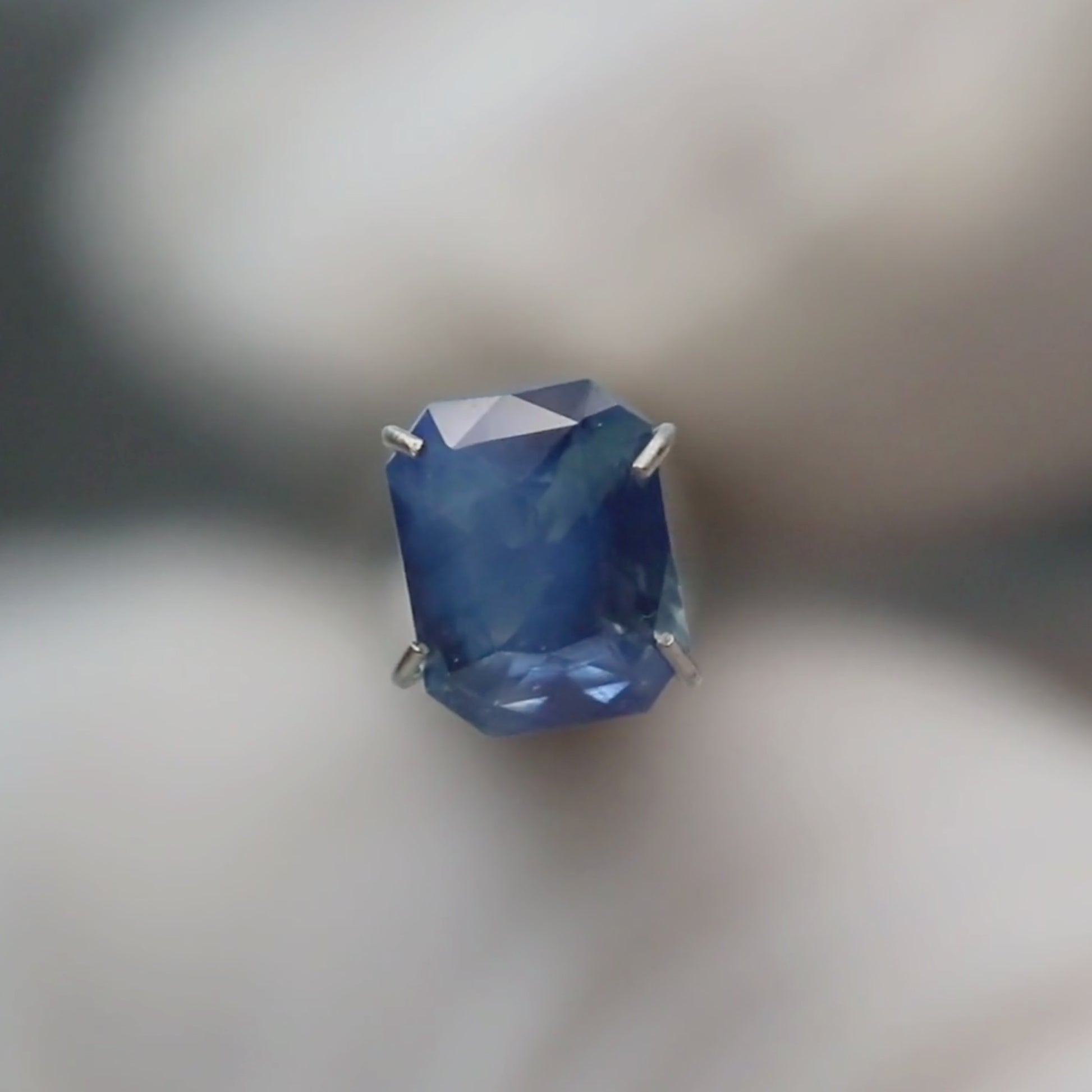 1.50 Carat Blue Radiant Cut Sapphire for Custom Work - Inventory Code BRES150