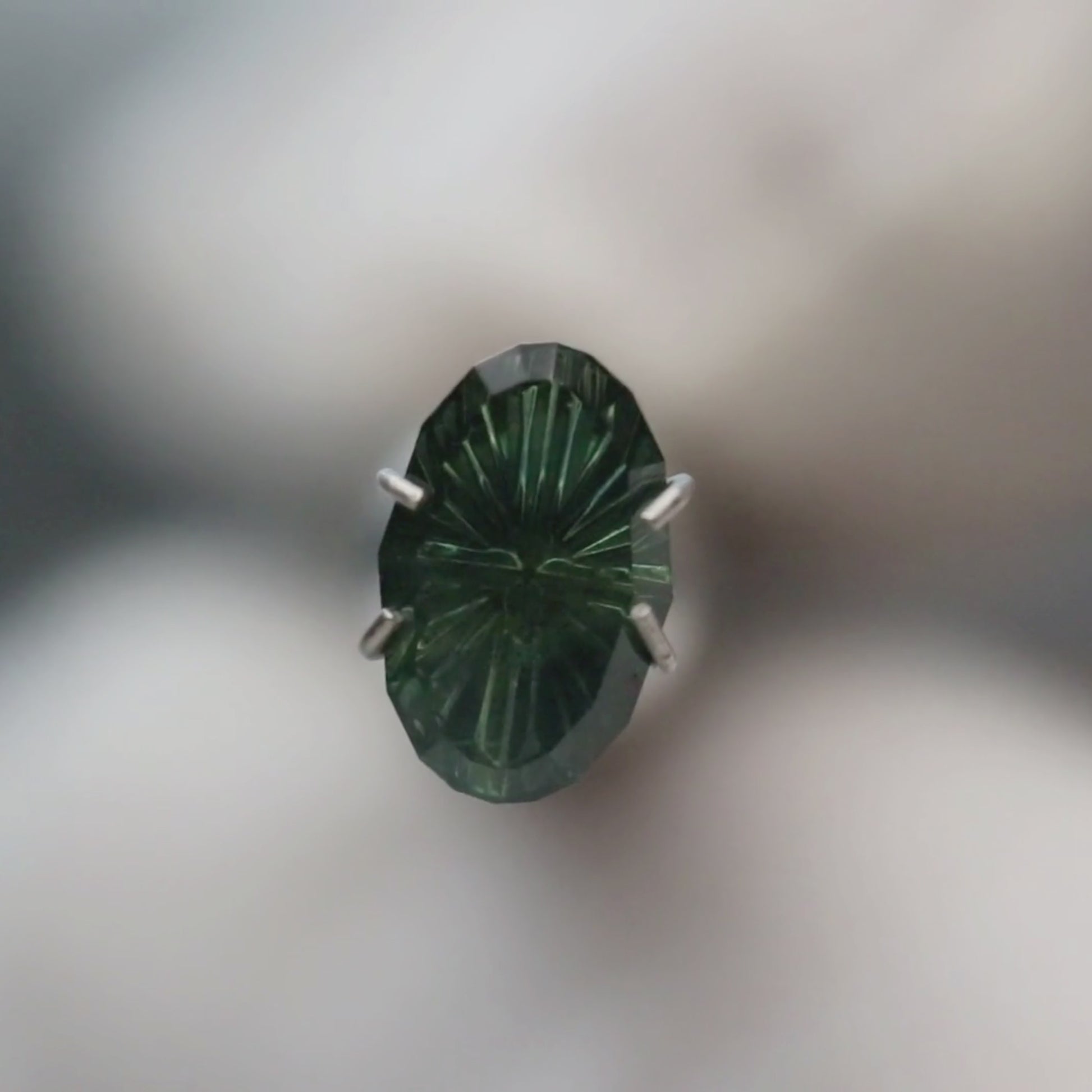 1.65 Carat Green Fantasy Cut Moval Australian Sapphire for Custom Work - Inventory Code FCA165