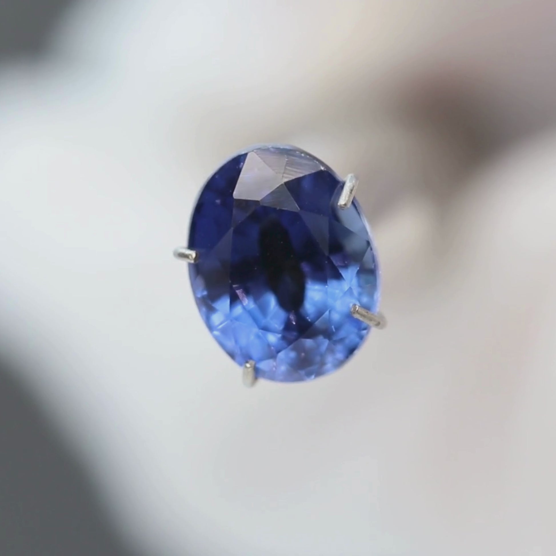 2.66 Carat Vibrant Blue Oval Sapphire for Custom Work - Inventory Code BOS266