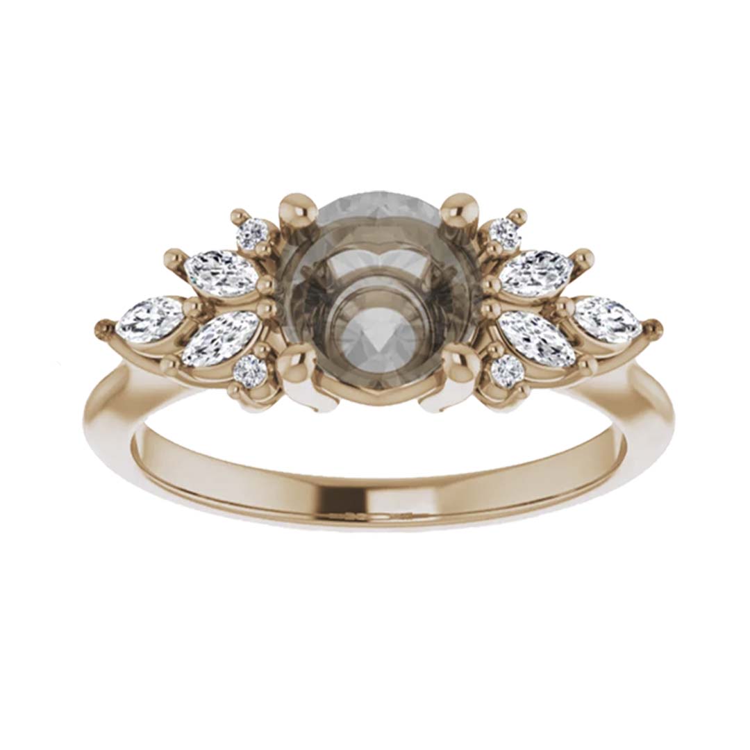 Odette Setting - Midwinter Co. Alternative Bridal Rings and Modern Fine Jewelry
