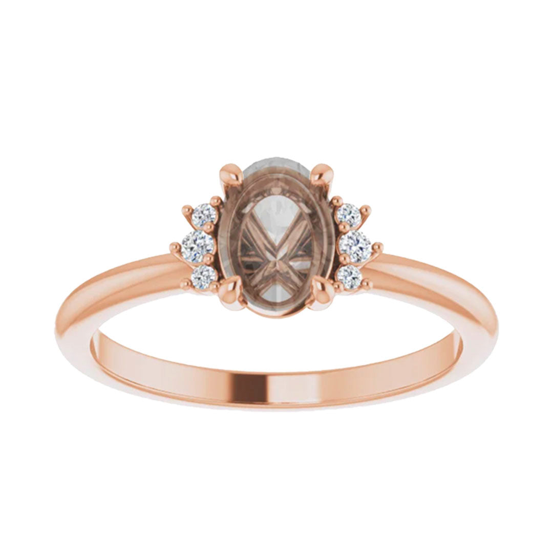 Ava Setting - Midwinter Co. Alternative Bridal Rings and Modern Fine Jewelry