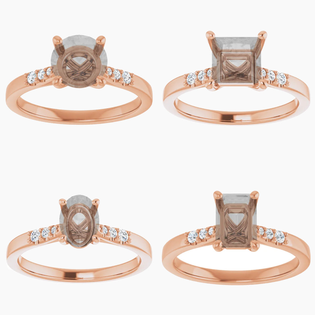 Sloan Setting - Midwinter Co. Alternative Bridal Rings and Modern Fine Jewelry