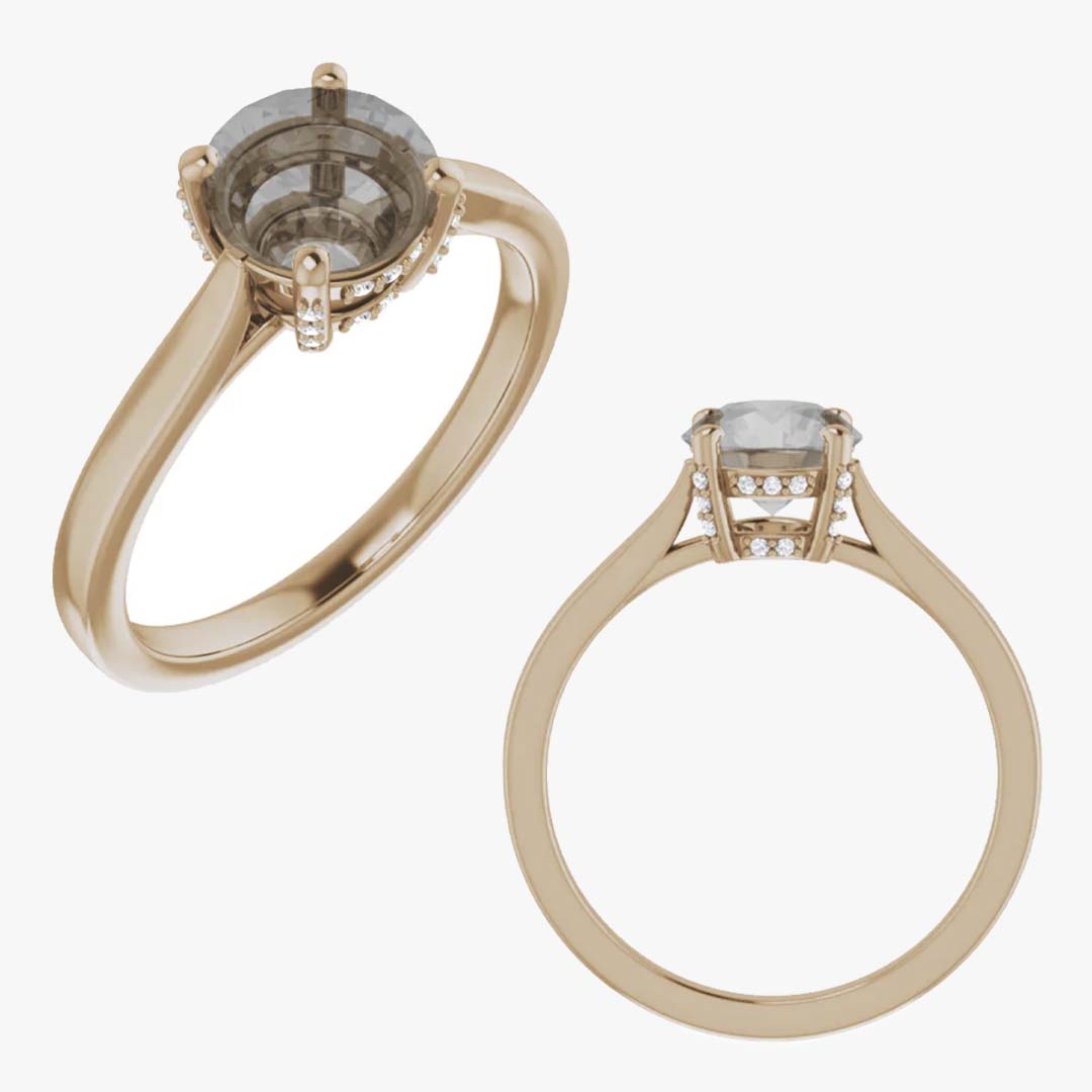 Ameena Setting - Midwinter Co. Alternative Bridal Rings and Modern Fine Jewelry