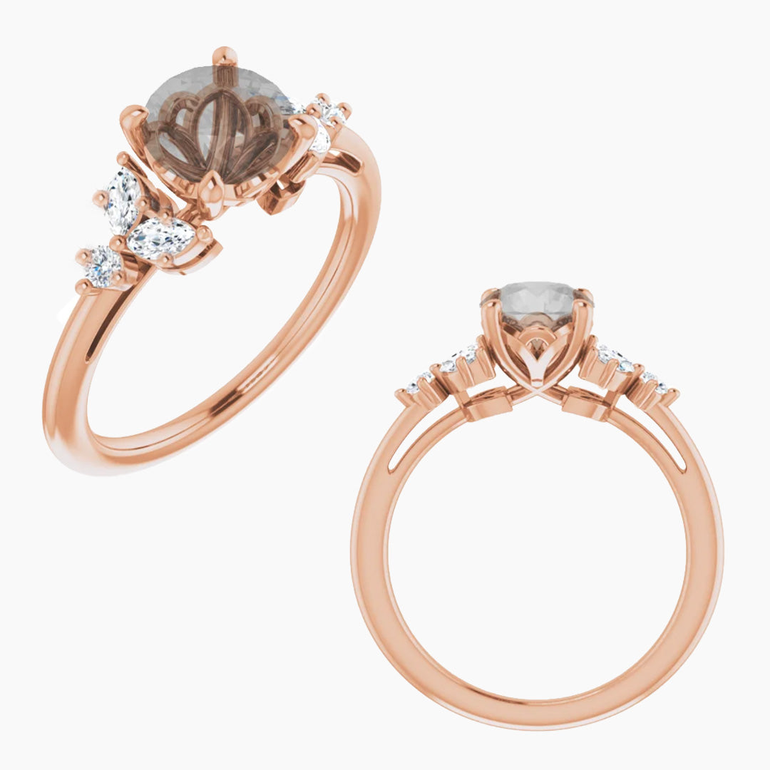 Andia Setting - Midwinter Co. Alternative Bridal Rings and Modern Fine Jewelry