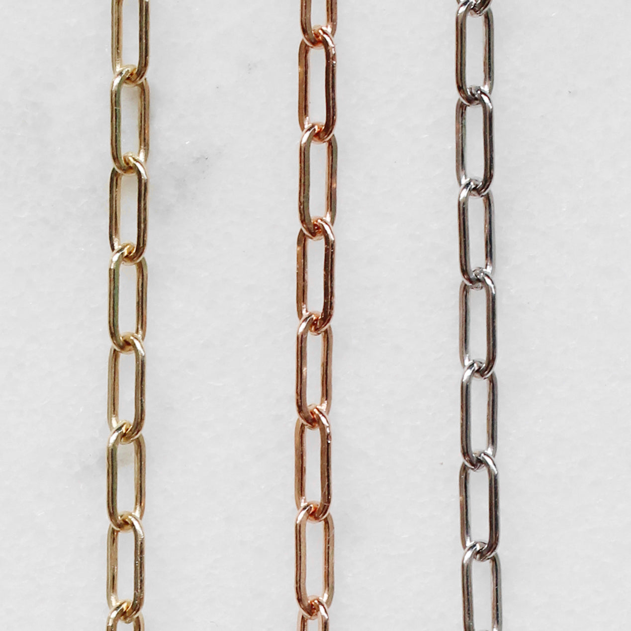 Elongated Chain 14k Solid Gold Bracelet - Made to Order in Your Choice of Gold - Midwinter Co. Alternative Bridal Rings and Modern Fine Jewelry