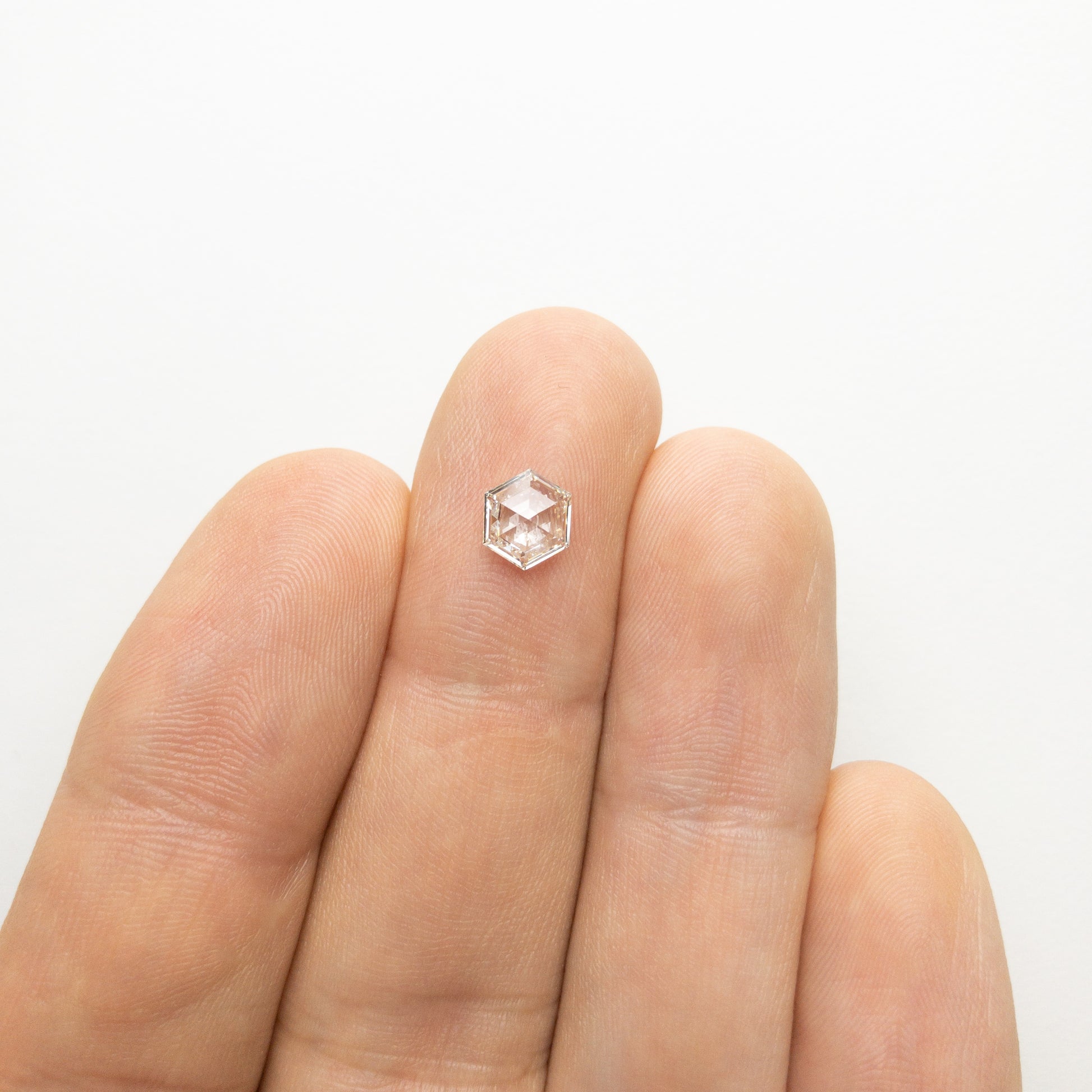0.77 Carat Clear White Hexagon Geometric Diamond for Custom Work - Inv –  Midwinter Co. Alternative Bridal Rings and Modern Fine Jewelry