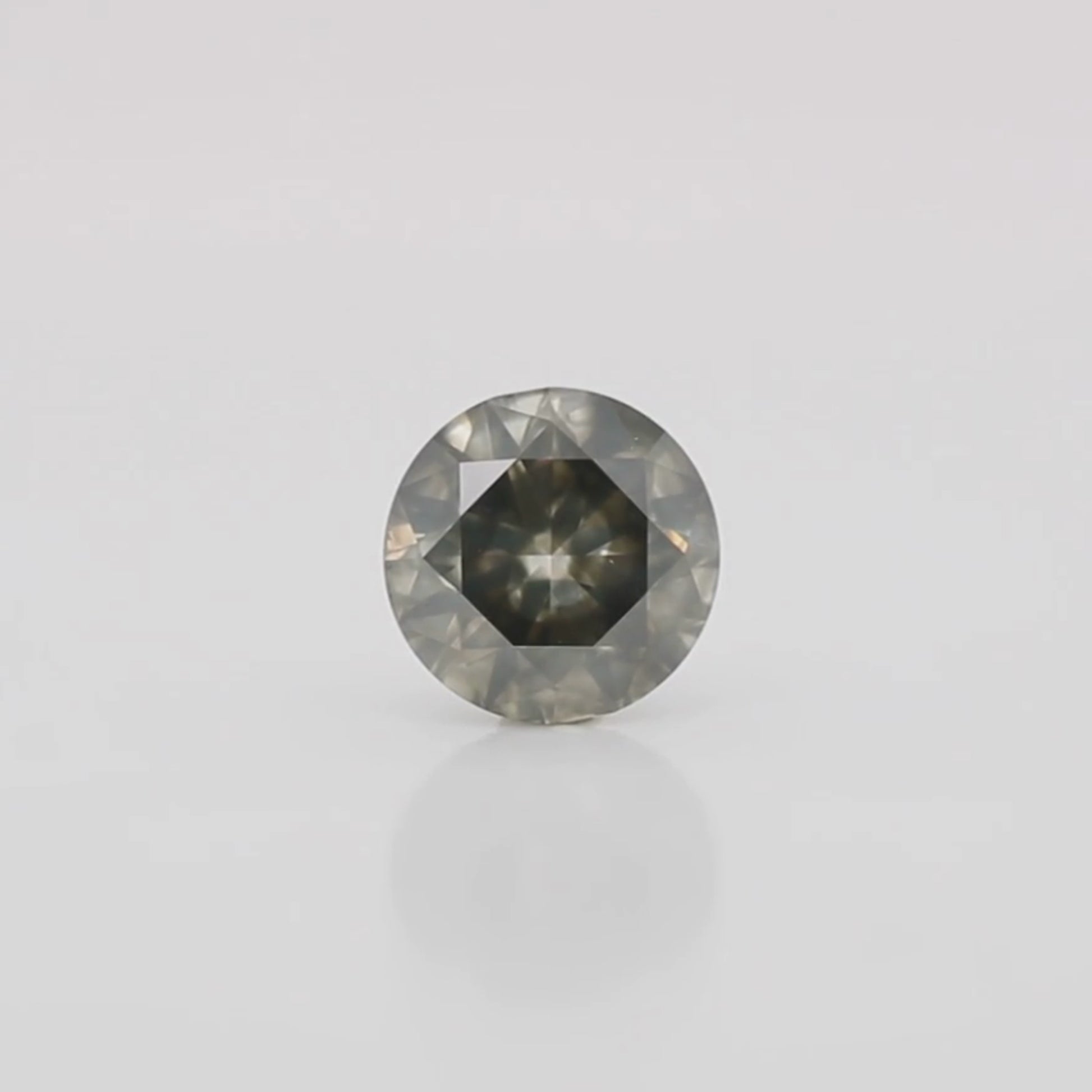3.05 Carat Round Dark and Clear Champagne Brown Celestial Diamond for Custom Work - Inventory Code SCR305