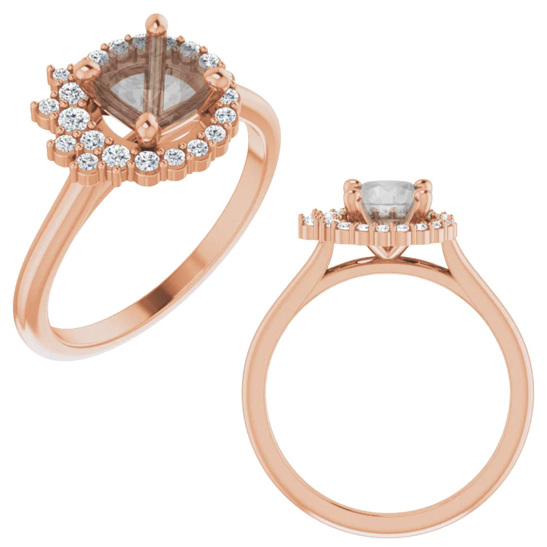Alizeh Setting - Midwinter Co. Alternative Bridal Rings and Modern Fine Jewelry