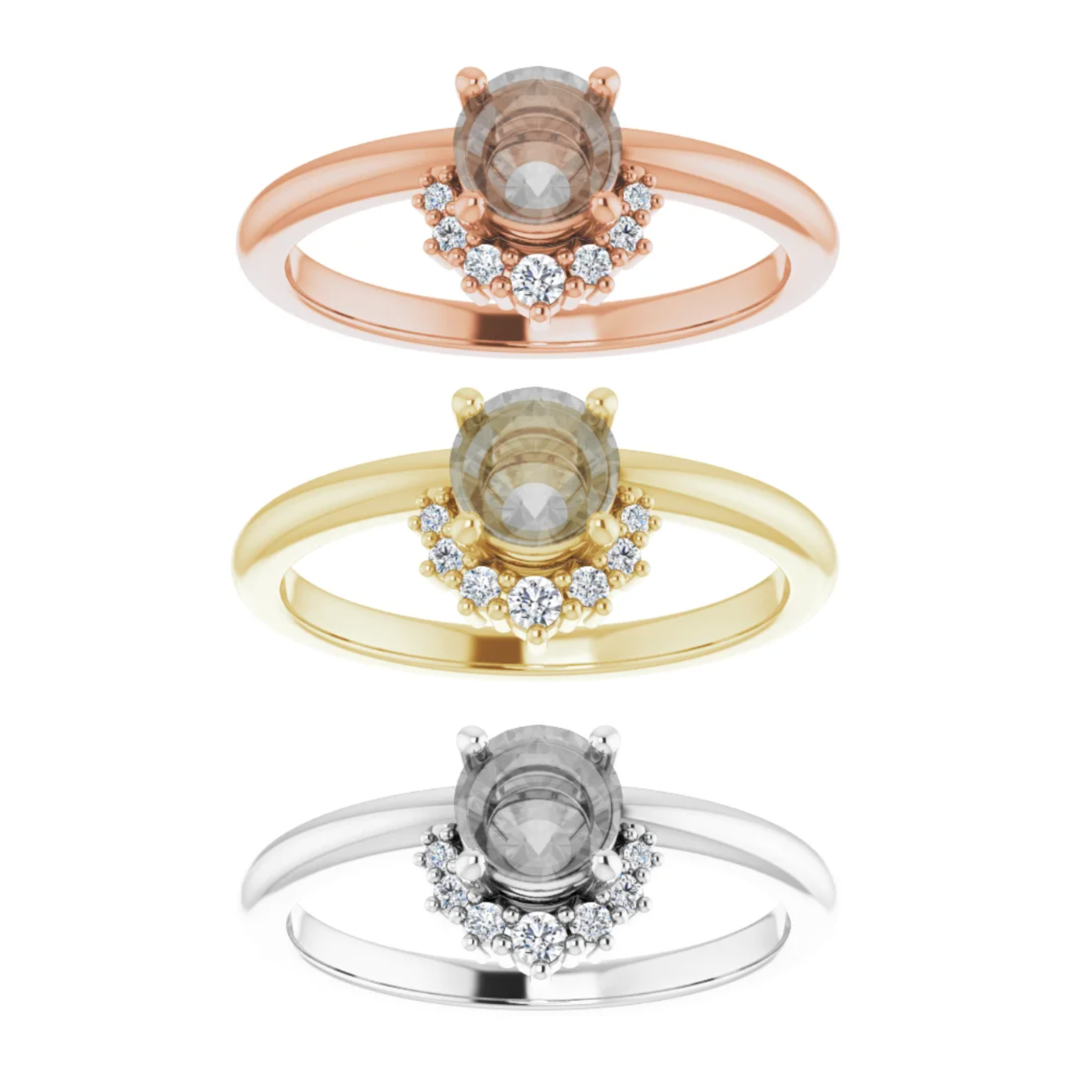 Lonnie Setting - Midwinter Co. Alternative Bridal Rings and Modern Fine Jewelry
