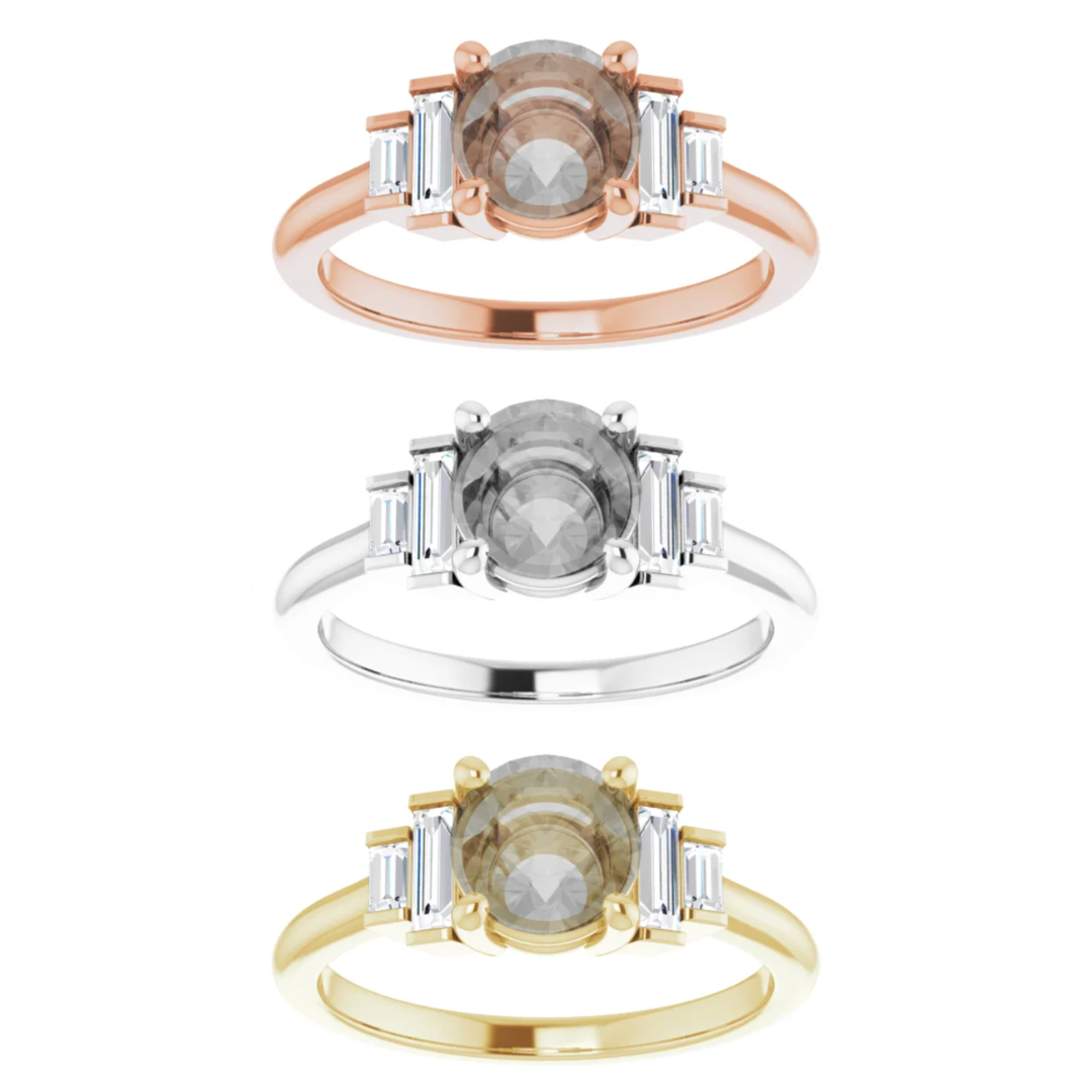 CAELEN (M) Zan Setting - Midwinter Co. Alternative Bridal Rings and Modern Fine Jewelry