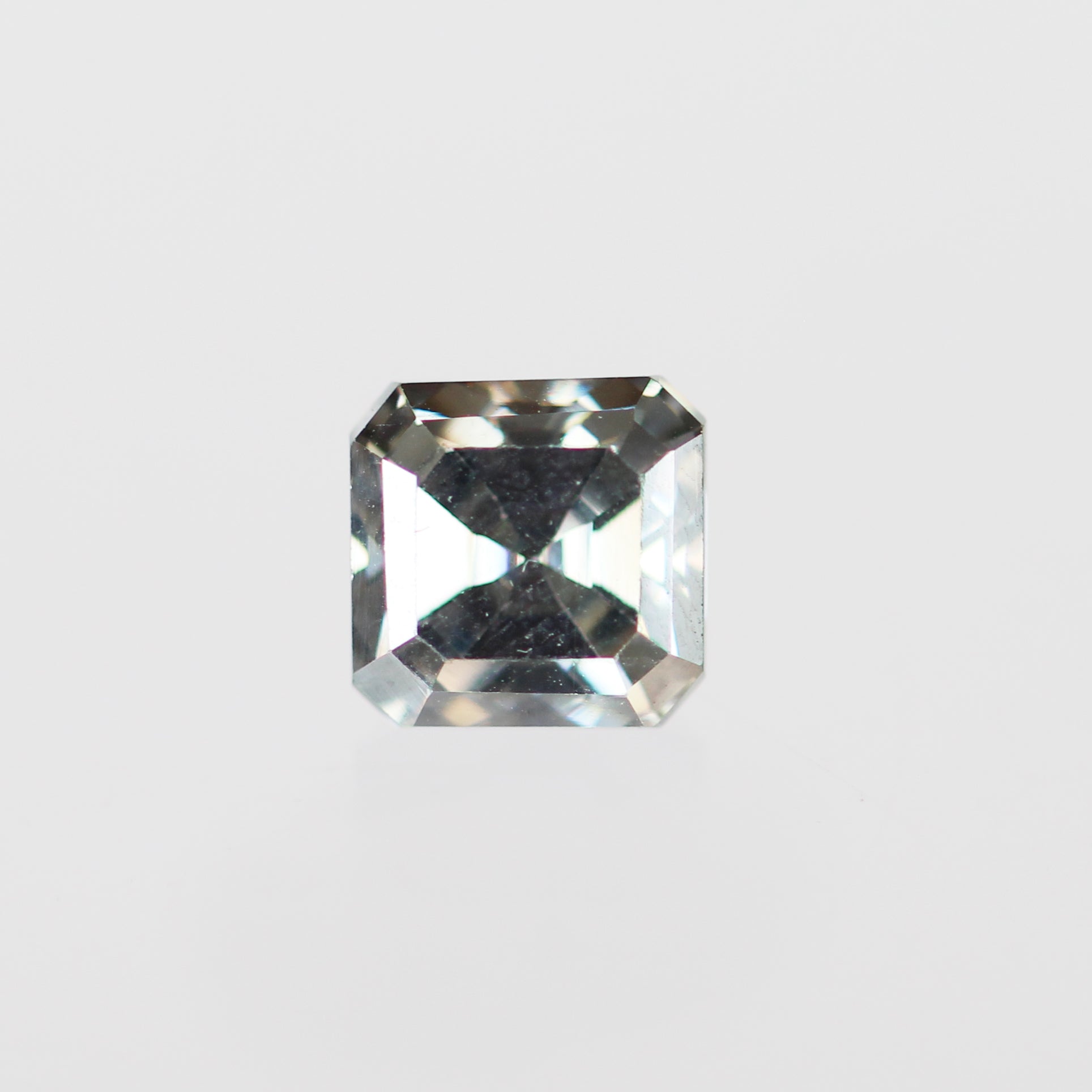 1.64 Carat Asscher Moissanite for Custom Work - Inventory Code ABMOI164 - Midwinter Co. Alternative Bridal Rings and Modern Fine Jewelry