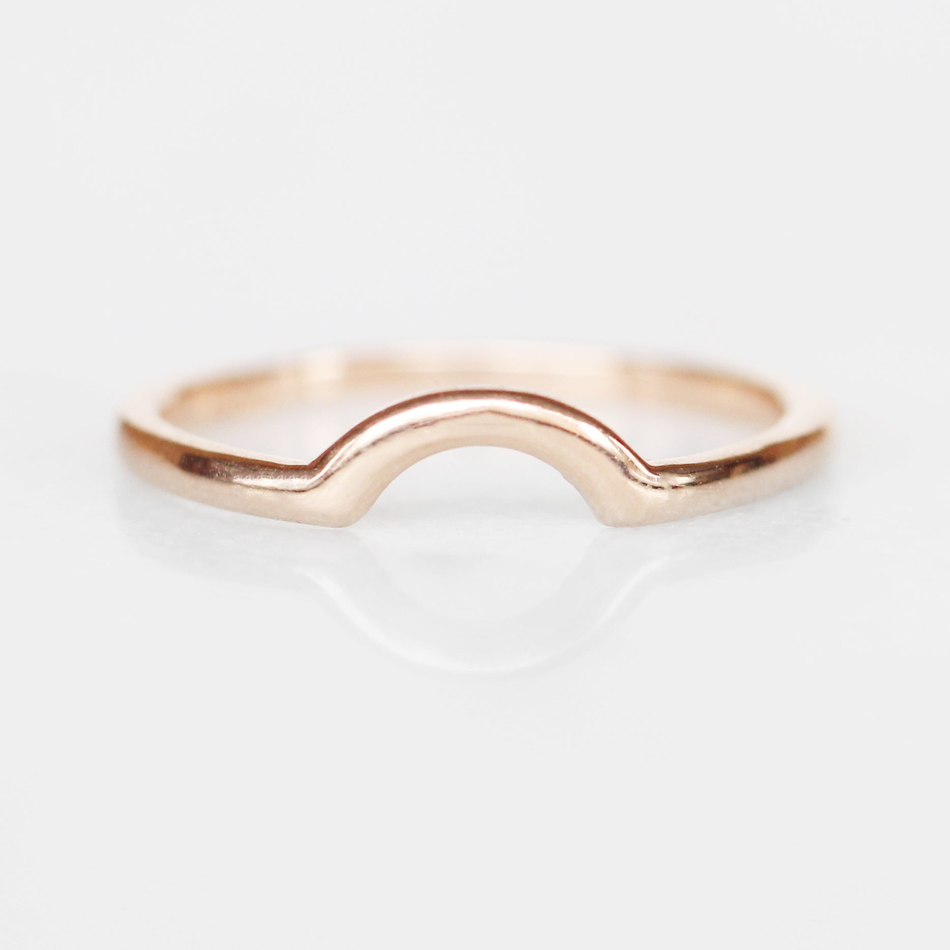 Archer wedding band - customized contour band - 14k gold of choice - Midwinter Co. Alternative Bridal Rings and Modern Fine Jewelry