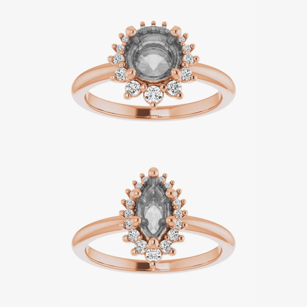 Eleanor Setting - Midwinter Co. Alternative Bridal Rings and Modern Fine Jewelry