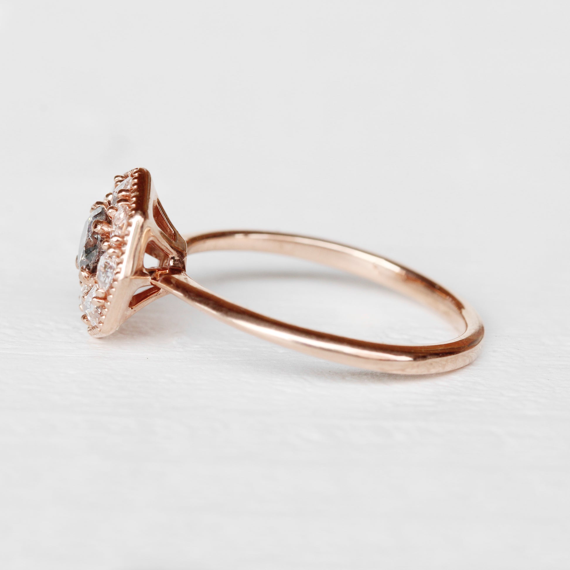 Ethel Ring with a Celestial Diamond in Your Choice of 14k Gold - Made to Order - Midwinter Co. Alternative Bridal Rings and Modern Fine Jewelry