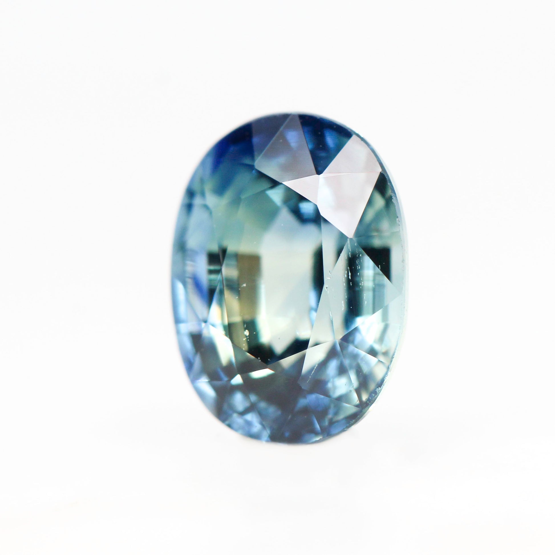 2.22 Carat Teal Oval Sapphire for Custom Work - Inventory Code TOS222 - Midwinter Co. Alternative Bridal Rings and Modern Fine Jewelry
