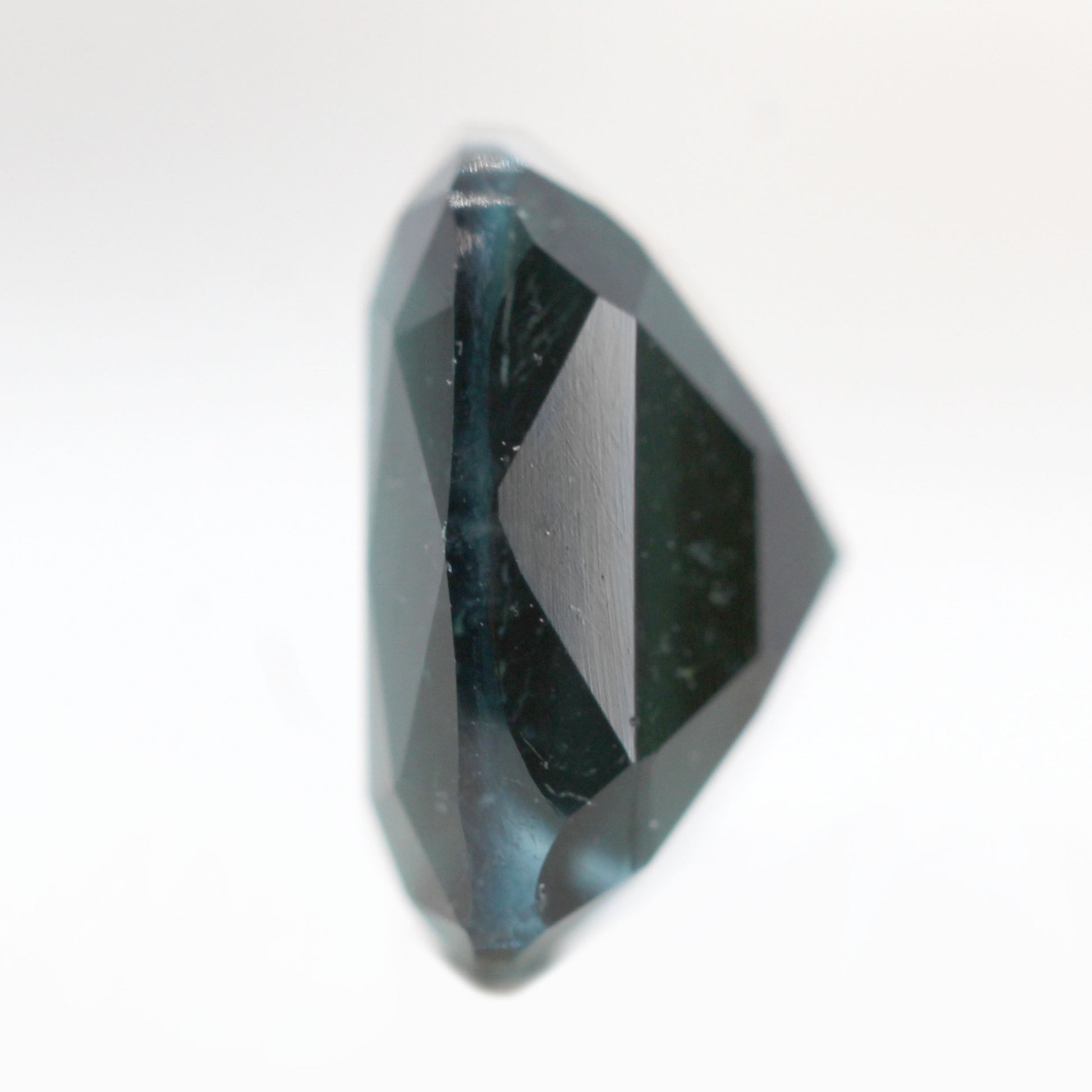 3.85 Carat Cushion Cut Indicolite Blue Tourmaline for Custom Work - Inventory Code TCT385 - Midwinter Co. Alternative Bridal Rings and Modern Fine Jewelry