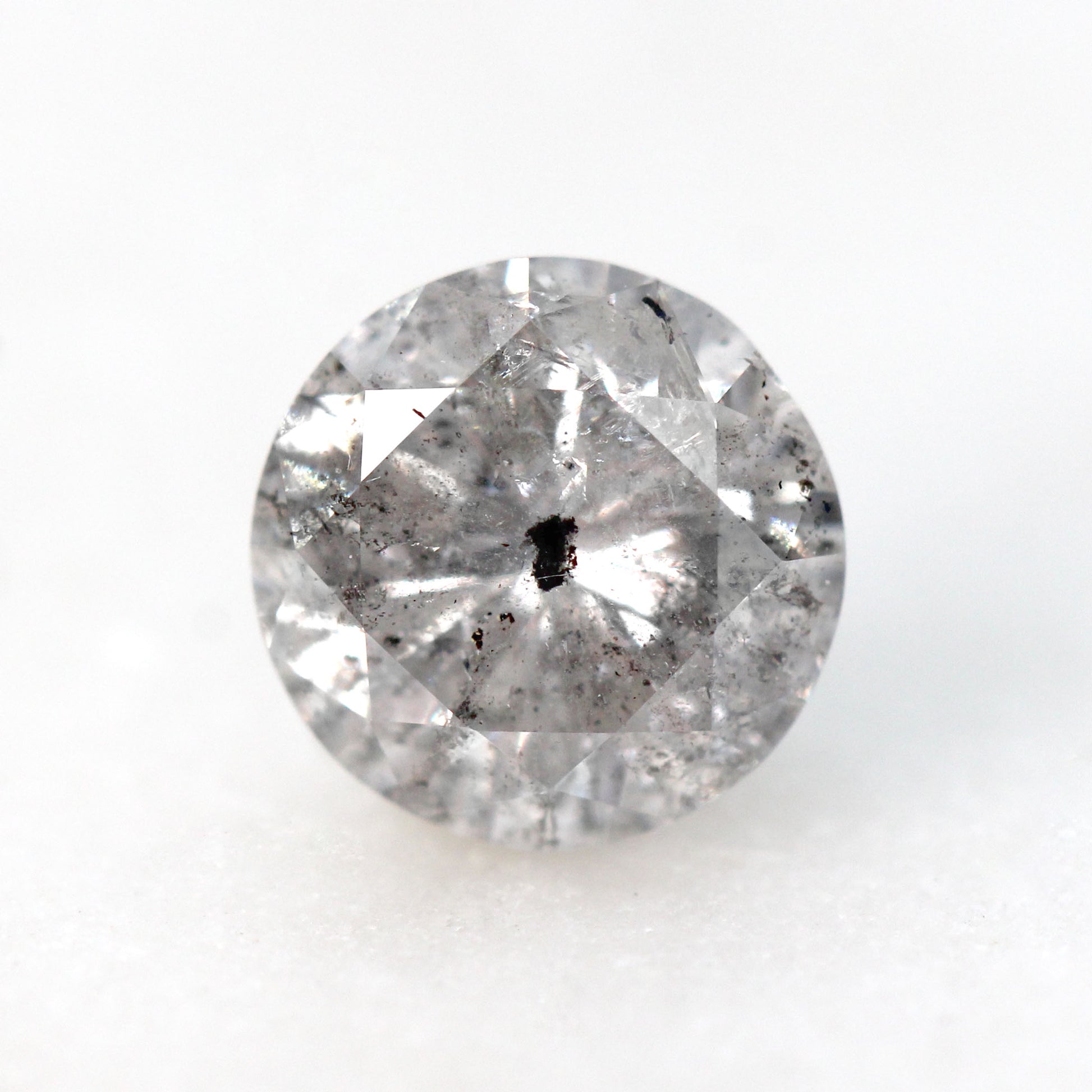 Carat Round Stormy Gray Salt and Pepper Diamond for Custom