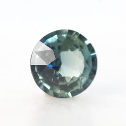 1.00 Carat Round Bi-Color Green Blue Sapphire for Custom Work - Inventory Code BGRS1 - Midwinter Co. Alternative Bridal Rings and Modern Fine Jewelry