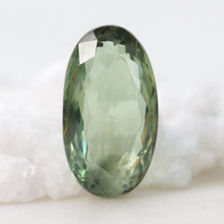 2.16 Carat Oval Green Alexandrite Chrysoberyl for Custom Work - Inventory Code OGA216 - Midwinter Co. Alternative Bridal Rings and Modern Fine Jewelry