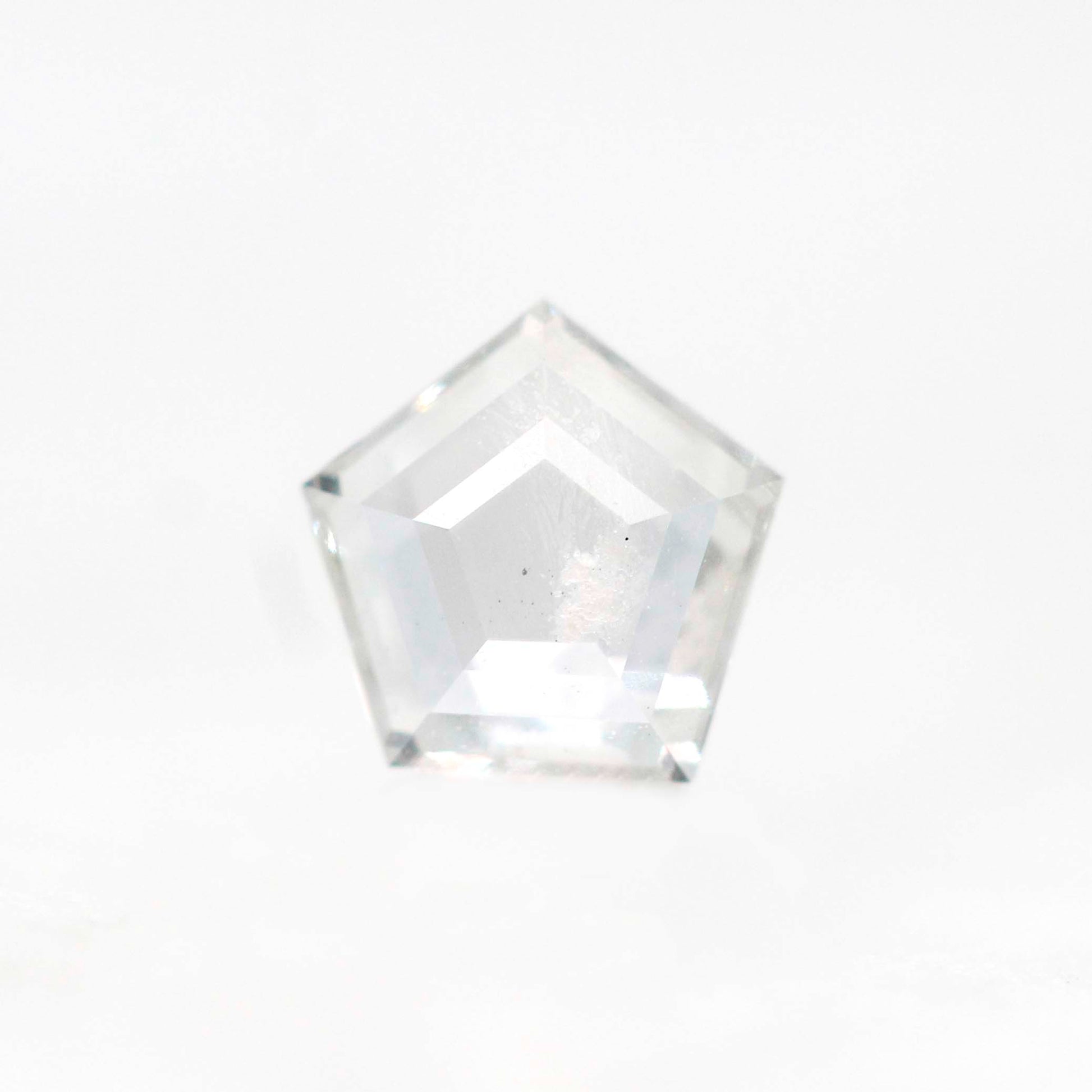 0.22 Carat Clear Pentagon Sapphire for Custom Work - Inventory Code CHS022 - Midwinter Co. Alternative Bridal Rings and Modern Fine Jewelry