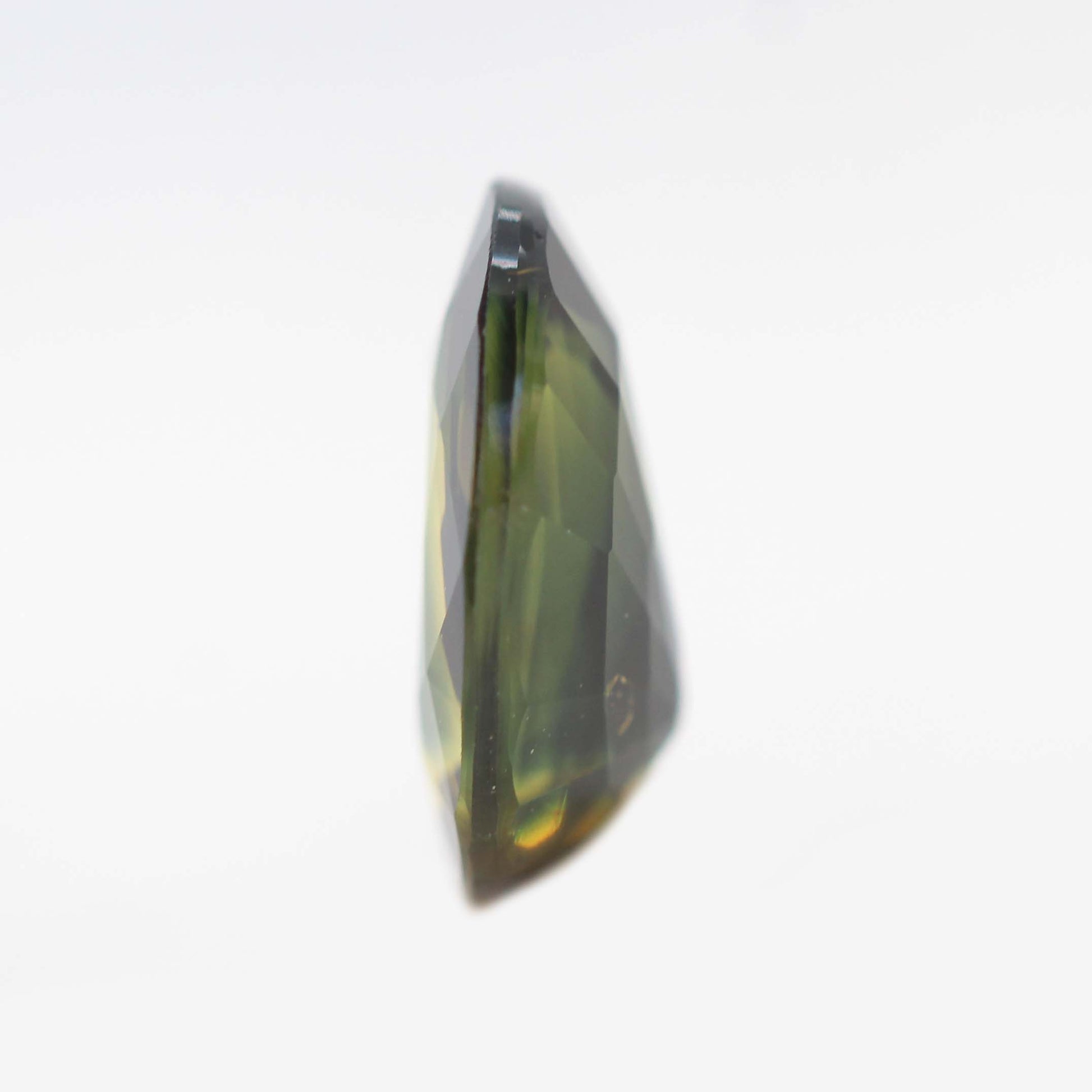2.37 Carat Blue and Greenish Yellow Multi-Color Oval Sapphire for Custom Work - BYOSAP237 - Midwinter Co. Alternative Bridal Rings and Modern Fine Jewelry