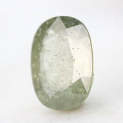4.15 Carat Mossy Green Oval Sapphire for Custom Work - Inventory Code MGOS415 - Midwinter Co. Alternative Bridal Rings and Modern Fine Jewelry