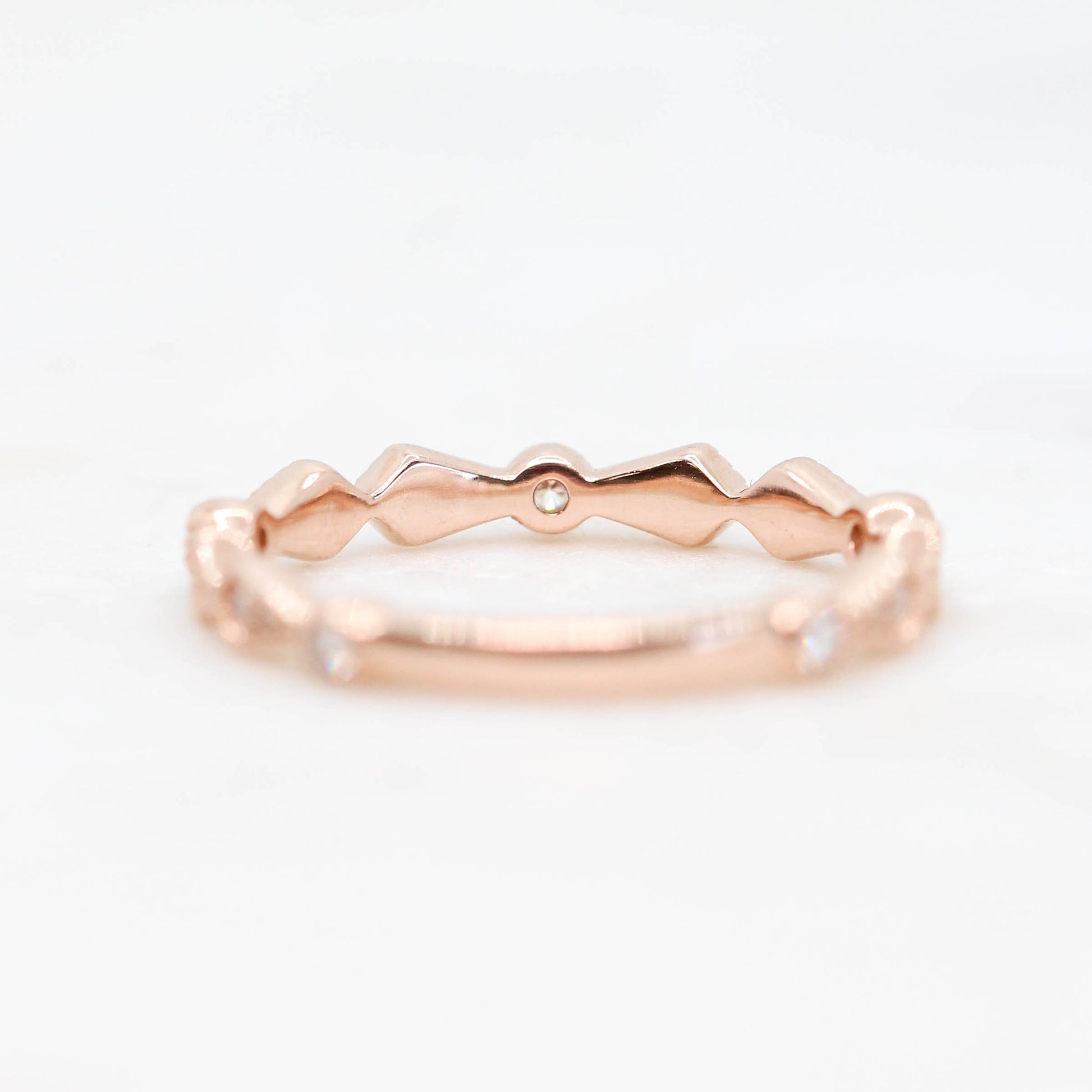 CAELEN (J) Evelyn - Stackable Wedding Band in Your Choice of Gold - Midwinter Co. Alternative Bridal Rings and Modern Fine Jewelry