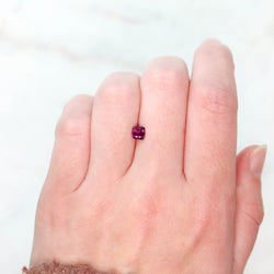 0.54 Carat Cushion Cut Pink Ruby for Custom Work - Inventory Code PCR054 - Midwinter Co. Alternative Bridal Rings and Modern Fine Jewelry