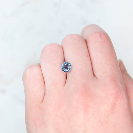 2.13 Carat Light Blue Round Madagascar Sapphire for Custom Work - Inventory Code BRS213 - Midwinter Co. Alternative Bridal Rings and Modern Fine Jewelry