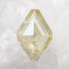3.70 carat 13 x 9mm champagne yellow celestial diamond for custom work in geometric kite shape rose cut - inventory code YGR370 - MG - Midwinter Co. Alternative Bridal Rings and Modern Fine Jewelry