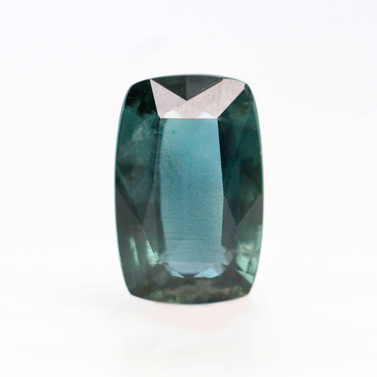 0.92 Carat Teal Elongated Cushion Sapphire for Custom Work - Inventory Code TECS092 - Midwinter Co. Alternative Bridal Rings and Modern Fine Jewelry