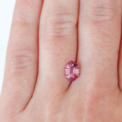 1.28 Carat Pink Hexagon Sapphire for Custom Work - Inventory Code PSHEX128 - Midwinter Co. Alternative Bridal Rings and Modern Fine Jewelry