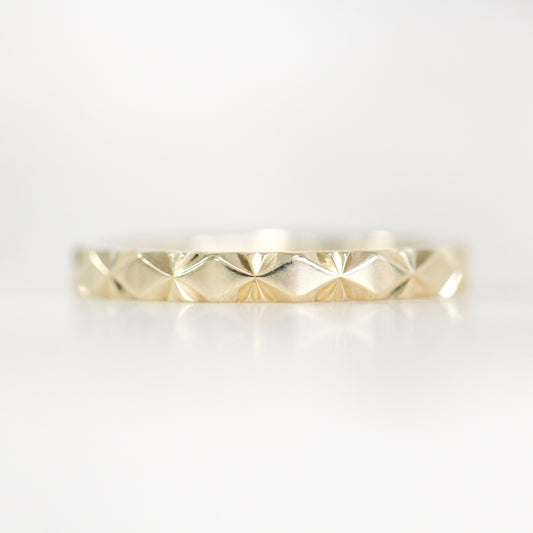 Maya Stackable Wedding Band in your choice of gold - Midwinter Co. Alternative Bridal Rings and Modern Fine Jewelry