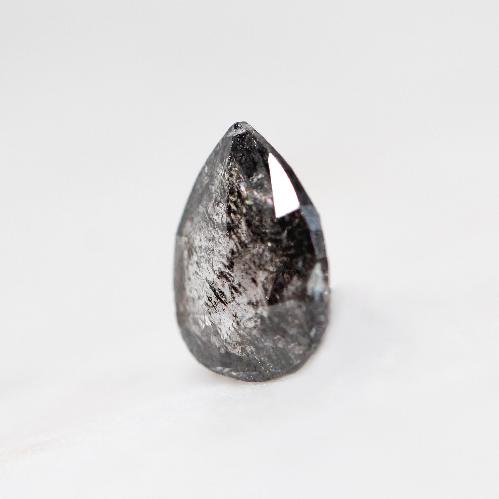 0.92 Carat Pear Dark Celestial Diamond for Custom Work - Inventory Code DCPD092 - Midwinter Co. Alternative Bridal Rings and Modern Fine Jewelry