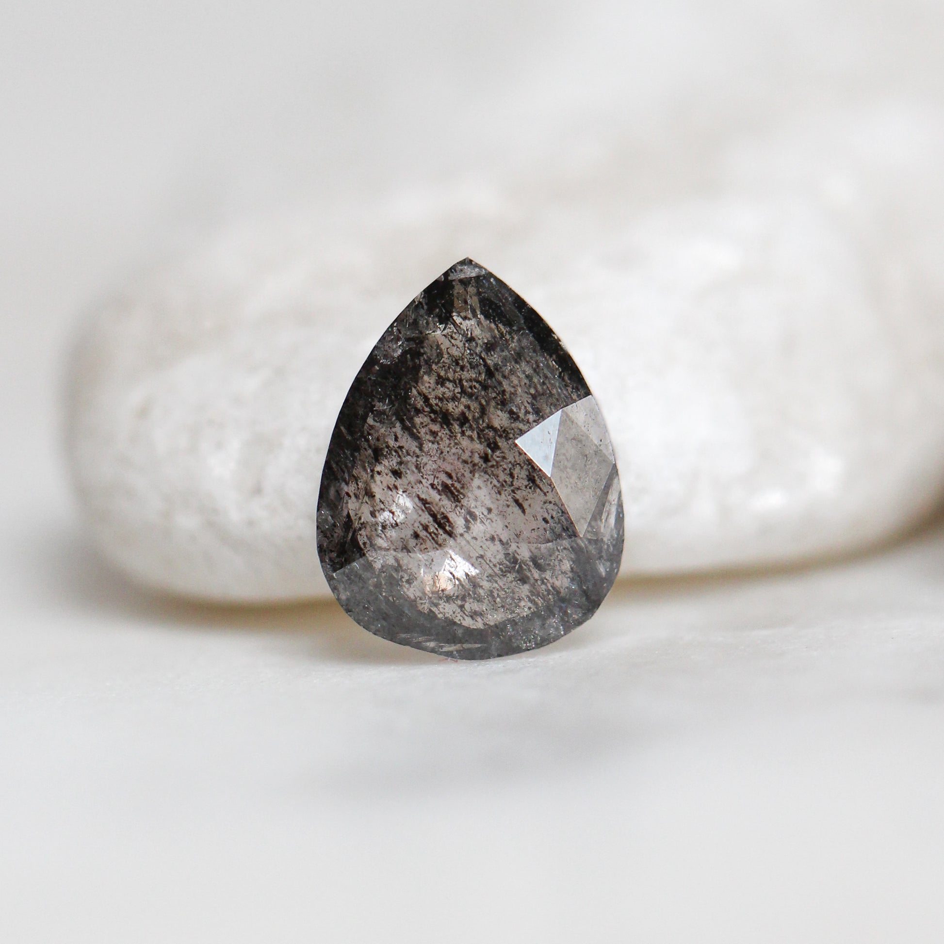 0.92 Carat Pear Dark Celestial Diamond for Custom Work - Inventory Code DCPD092 - Midwinter Co. Alternative Bridal Rings and Modern Fine Jewelry