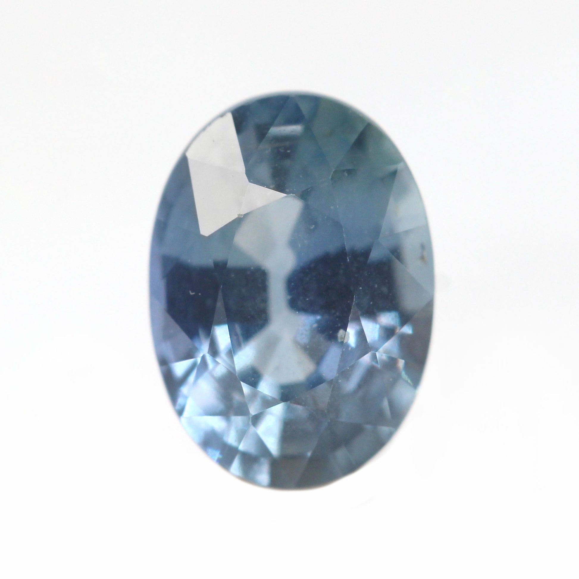 2.02 Carat Blue Oval Sapphire for Custom Work - Inventory Code BOS202 - Midwinter Co. Alternative Bridal Rings and Modern Fine Jewelry