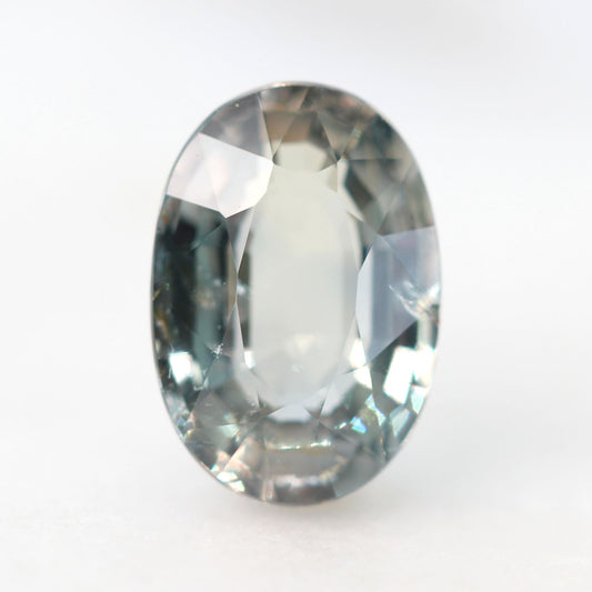 2.93 Carat Clear Earthy Gray Oval Sapphire for Custom Work - Inventory Code CGOS293 - Midwinter Co. Alternative Bridal Rings and Modern Fine Jewelry