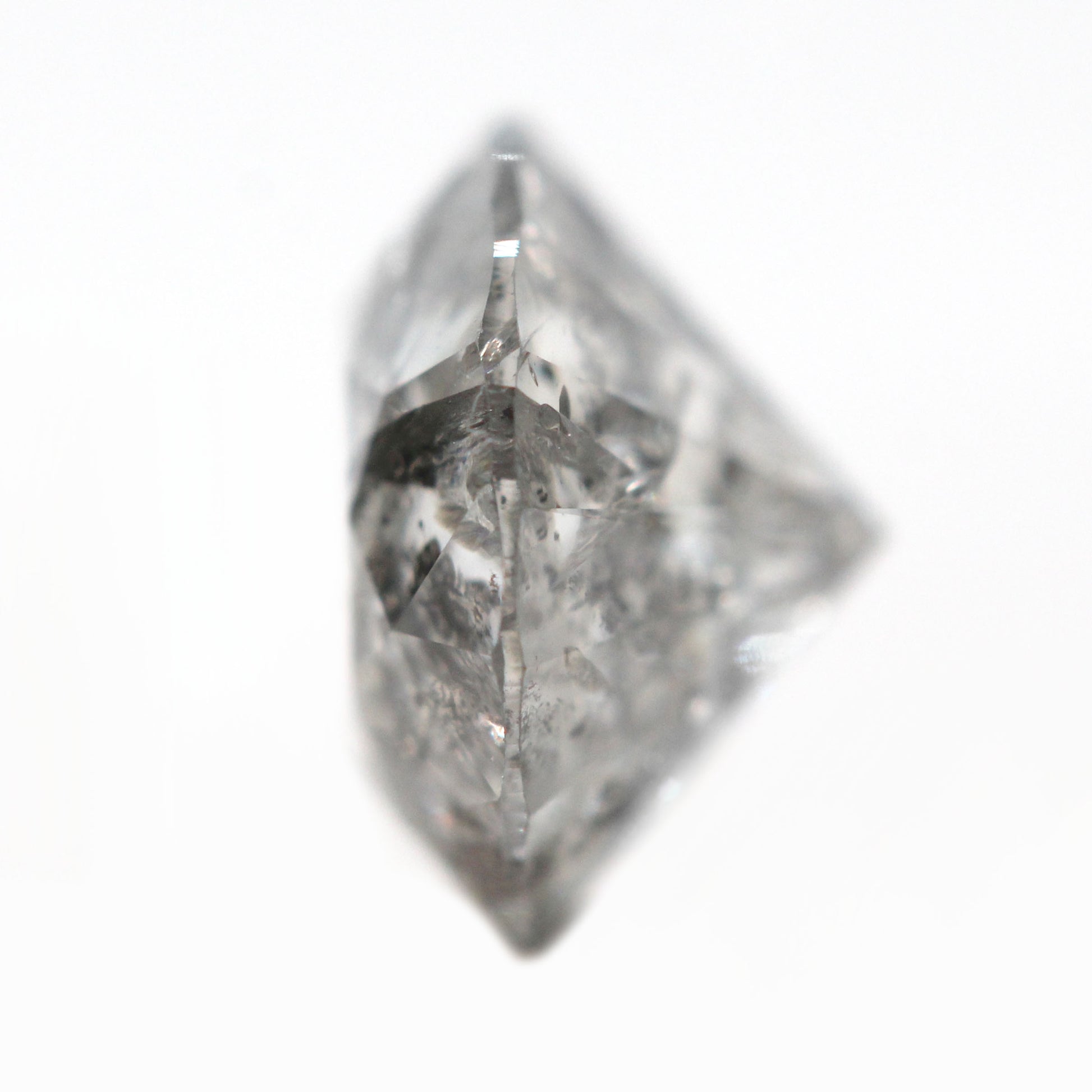 2.00 Carat Dark Gray Round Celestial Diamond for Custom Work - Inventory Code DSRD2 - Midwinter Co. Alternative Bridal Rings and Modern Fine Jewelry