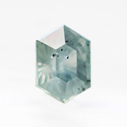1.38 Carat Aqua Hexagon Montana Sapphire for Custom Work - Inventory Code AHS138 - Midwinter Co. Alternative Bridal Rings and Modern Fine Jewelry