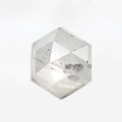 1.27 Carat Misty White Hexagon Celestial Diamond for Custom Work - Inventory Code MWH127 - Midwinter Co. Alternative Bridal Rings and Modern Fine Jewelry