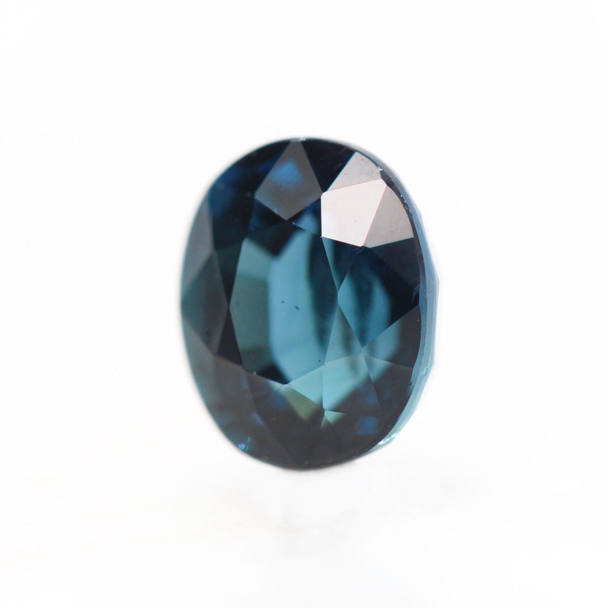 2.03 Carat Teal Blue Oval Sapphire for Custom Work - Inventory Code TBOS203 - Midwinter Co. Alternative Bridal Rings and Modern Fine Jewelry