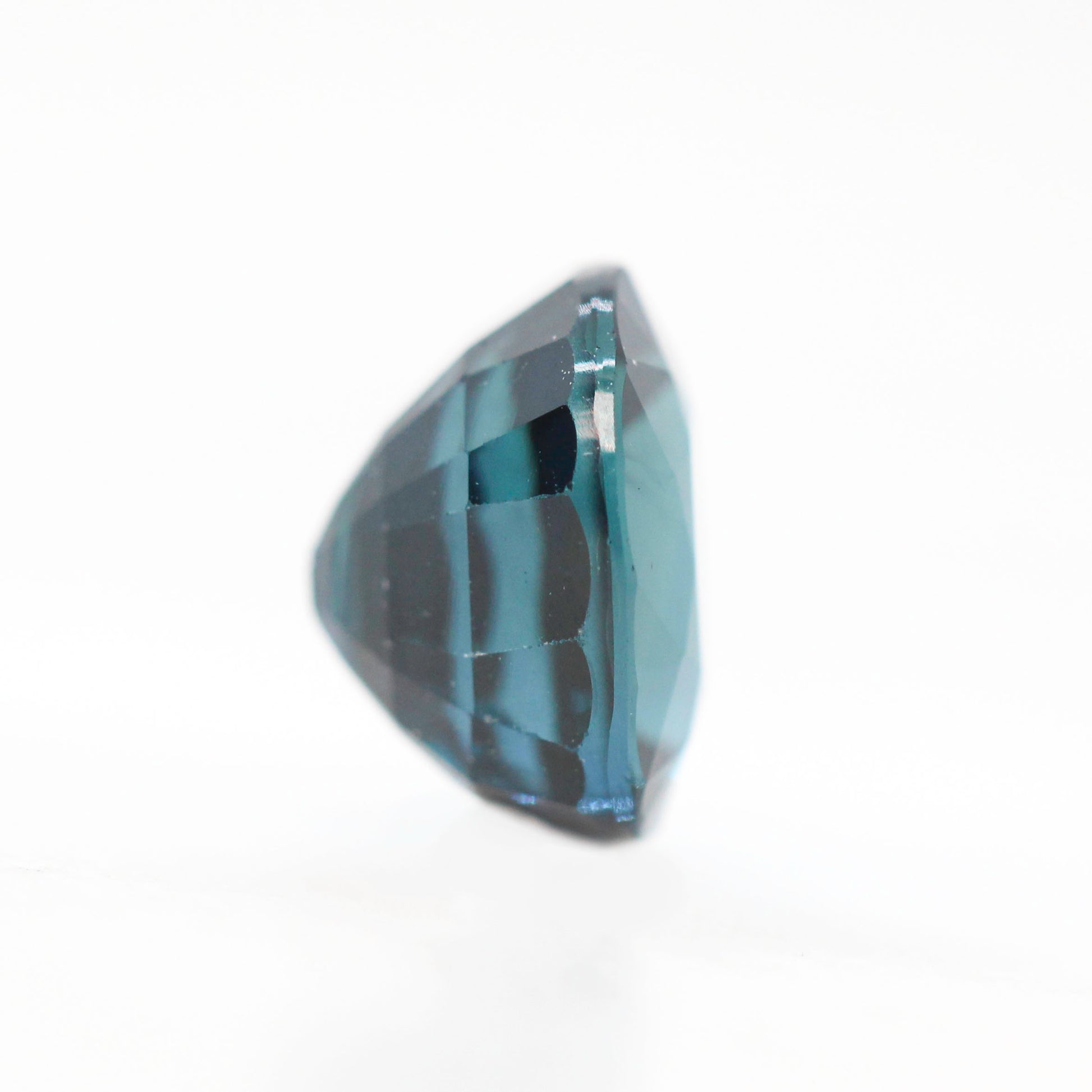 2.03 Carat Teal Blue Oval Sapphire for Custom Work - Inventory Code TBOS203 - Midwinter Co. Alternative Bridal Rings and Modern Fine Jewelry